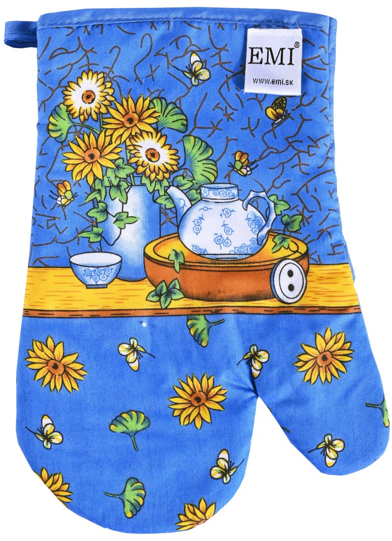 modra kuhinjska rokavica