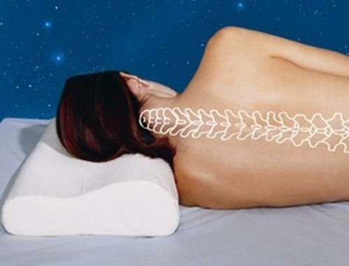 Anatomska blazina Memory bela