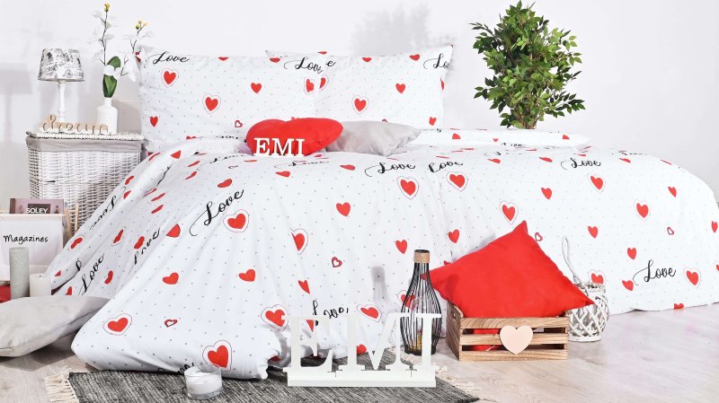 bele bombažne rjuhe