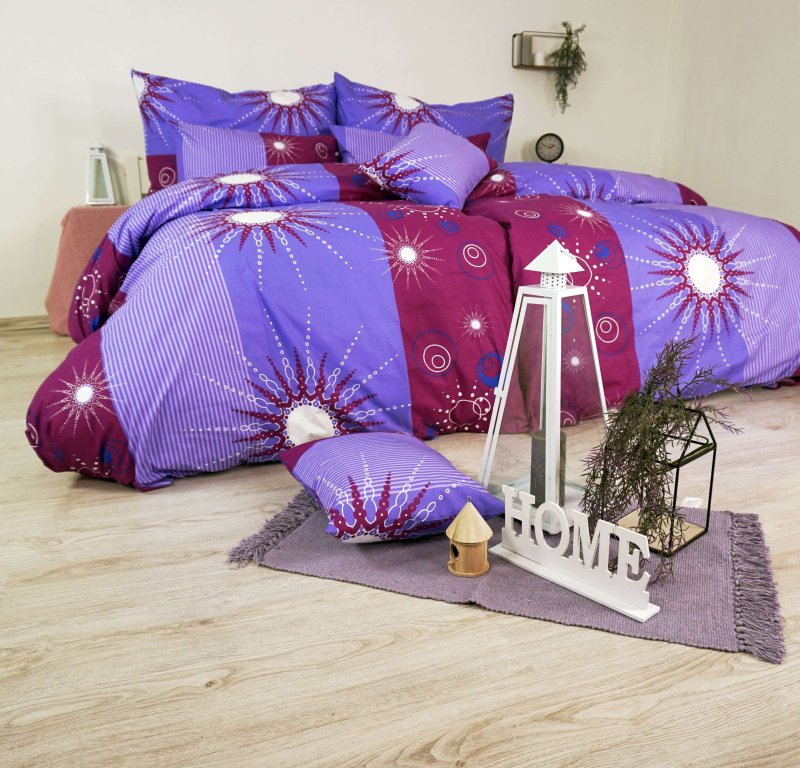 posteljnina vijolična