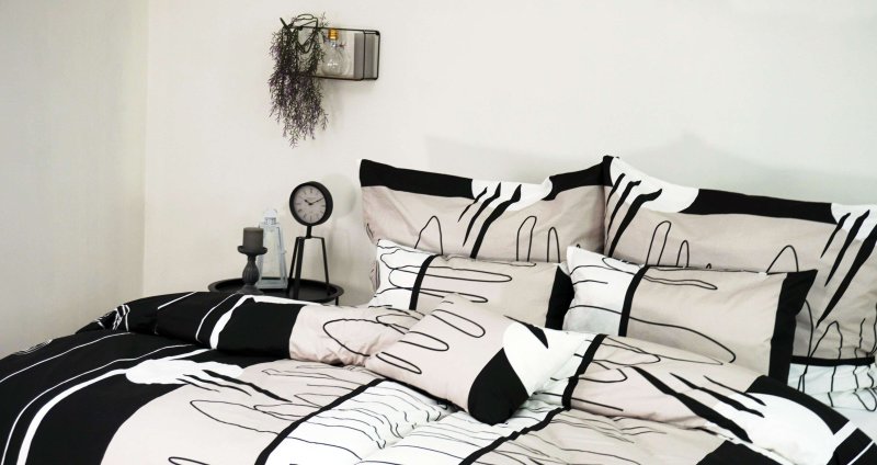 črno-bele bombažne obleke