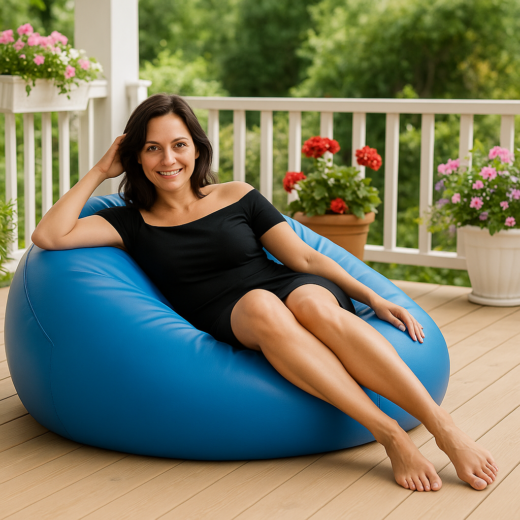 165_Sedací vak guľa modrá EMI