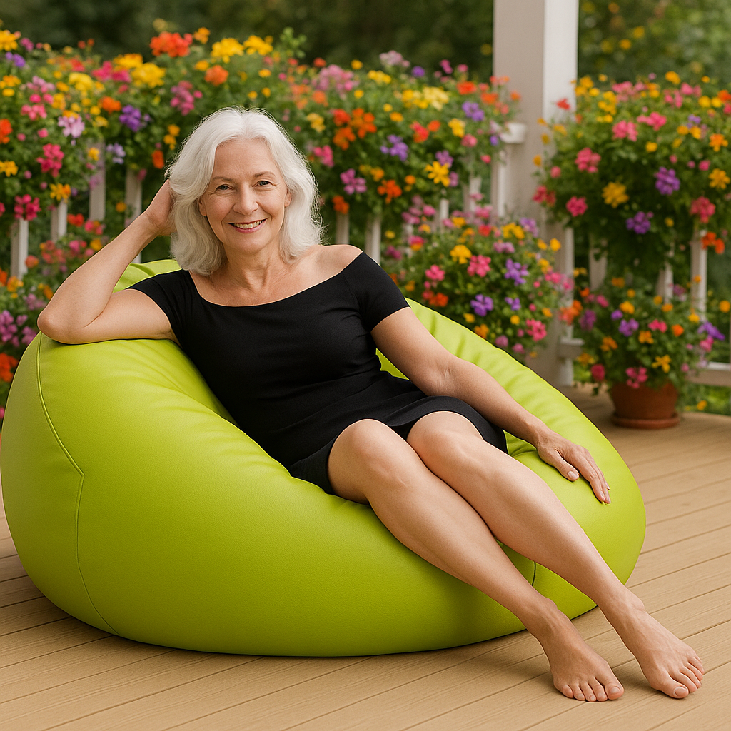 sedací vak guľa limetková EMI