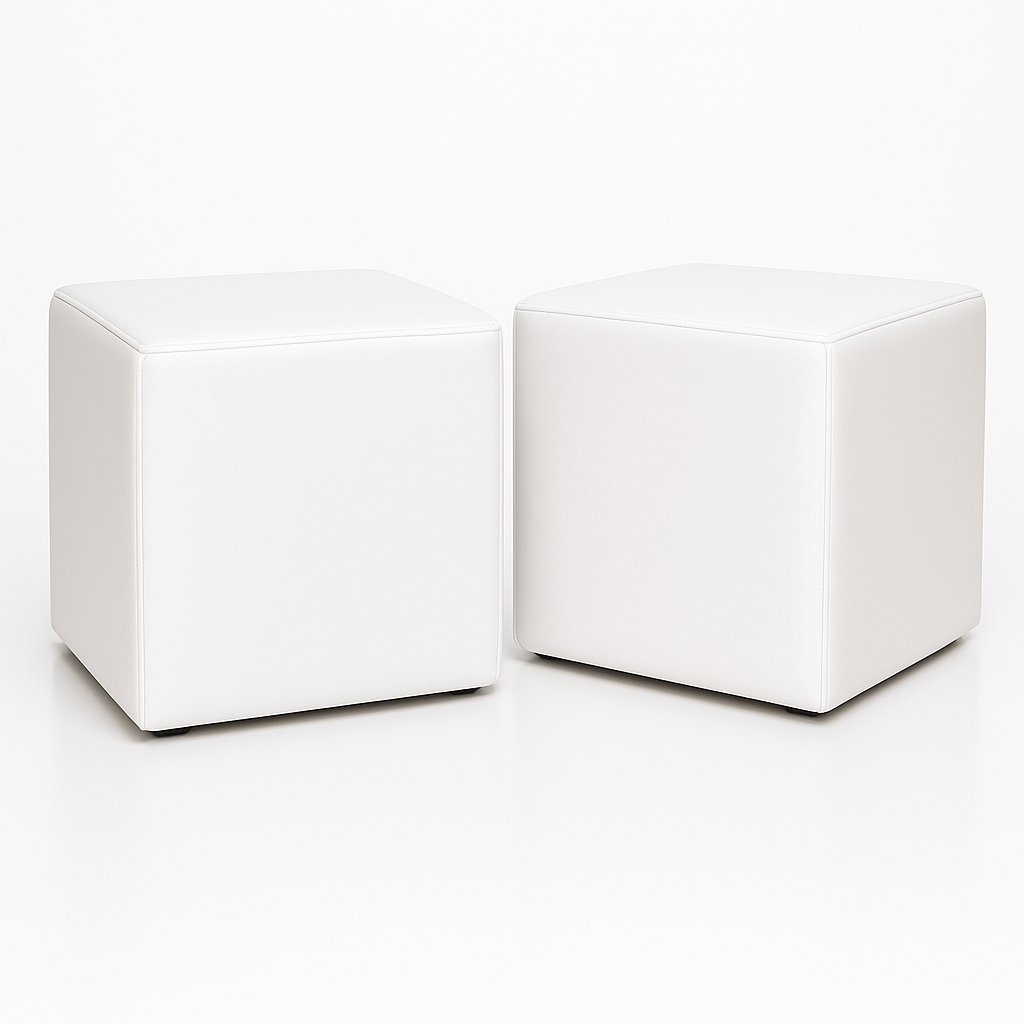 sedežna vreča stol cube bela