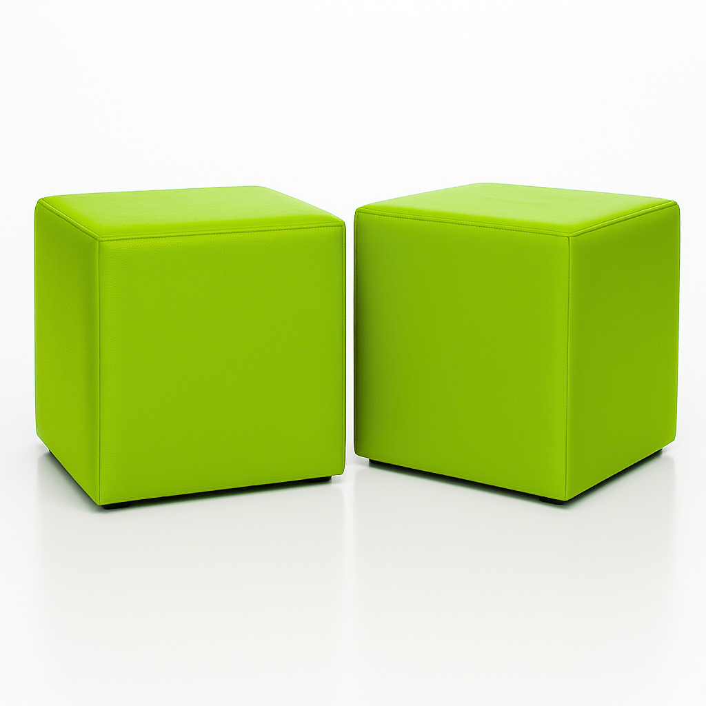 Sedežna vreča stol kocka limeta EMI