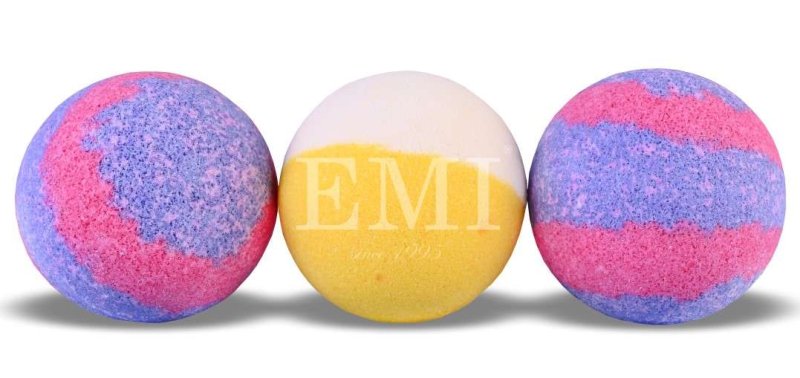 pisane peneče kopalne bombe