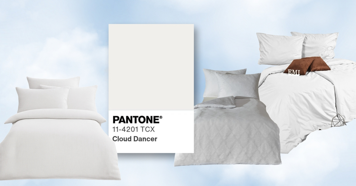 BARVA LETA 2026 CLOUD DANCER: PREFINJENA ELEGANCA, KI BO SPREMENILA VAŠO SPALNICO