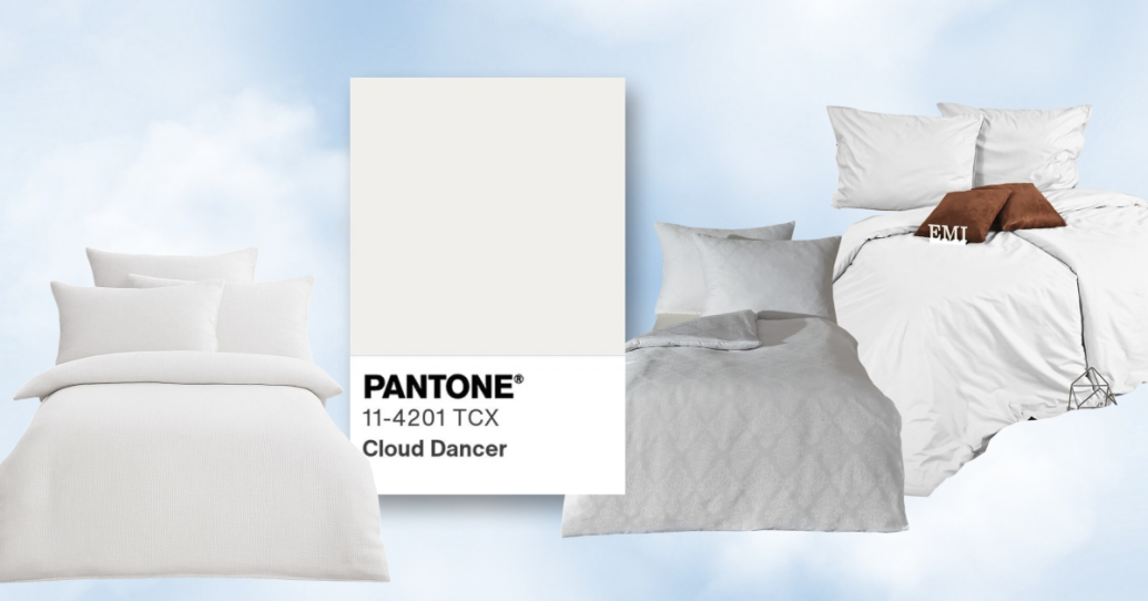 BARVA LETA 2026 CLOUD DANCER: PREFINJENA ELEGANCA, KI BO SPREMENILA VAŠO SPALNICO
